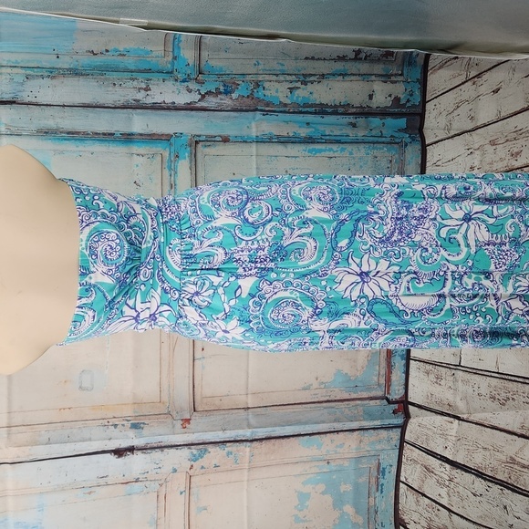 Lilly Pulitzer Strapless Holbrook Montauk Maxi Dress - Picture 5 of 6